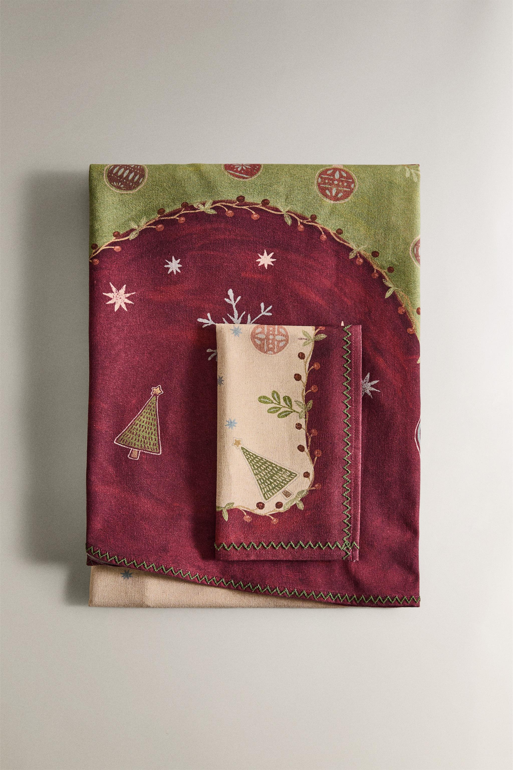 NAPPE EN COTON IMPRIMÉ NOËL